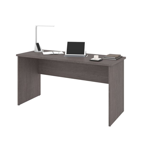 Bestar Innova 60W Desk Shell, Bark Grey 92400-000047